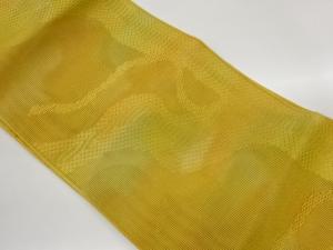 紗 変わり織抽象曲線模様織出し名古屋帯